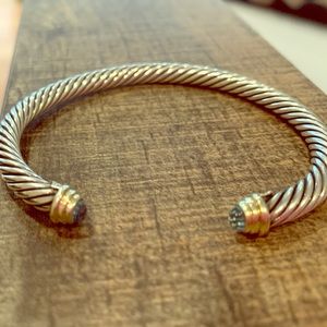 David Yurman classic cable bracelet blue topaz